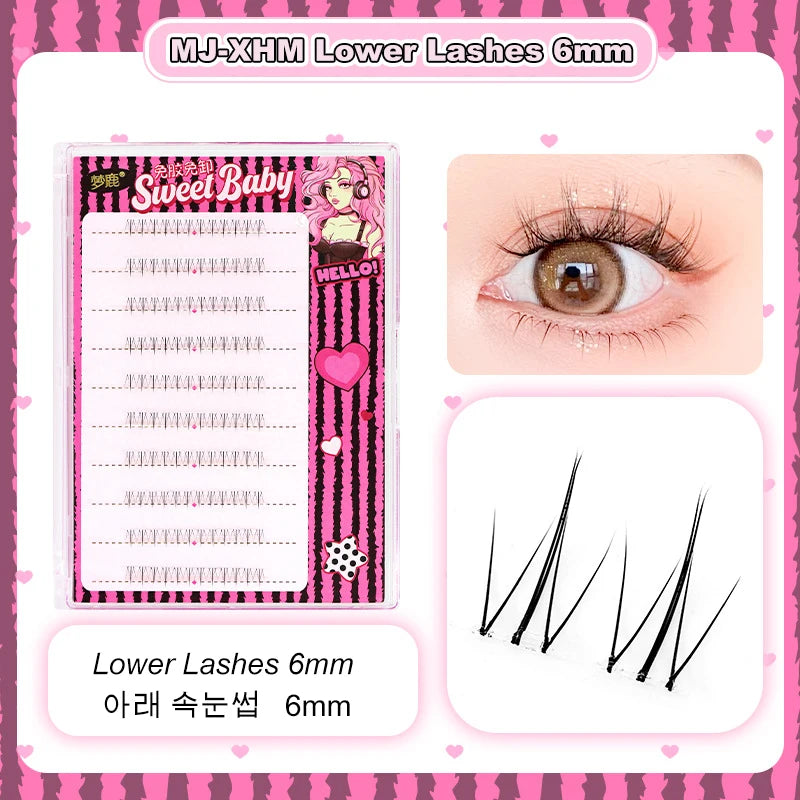 Self Adhesive Eyelashes Cluster Lashes No Glue Individual Lashes  Soft  Idol Lash Clusters Reusable Self Adhesive Lashes
