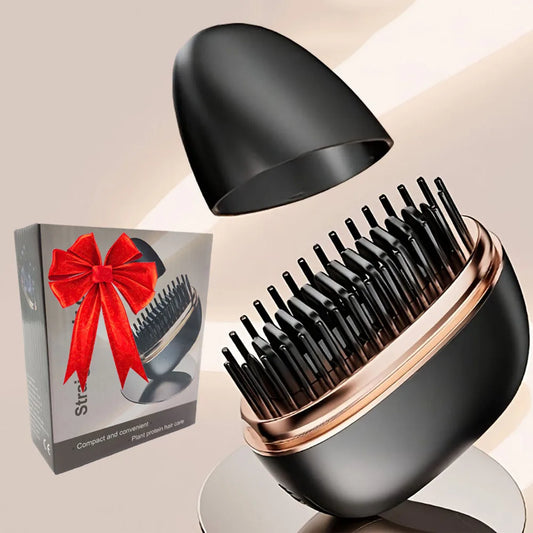 New Wireless Straightening Comb Portable USB Charging Hair Straightener Brush Heating Plates Comb for Smooth Styling Hair Styler