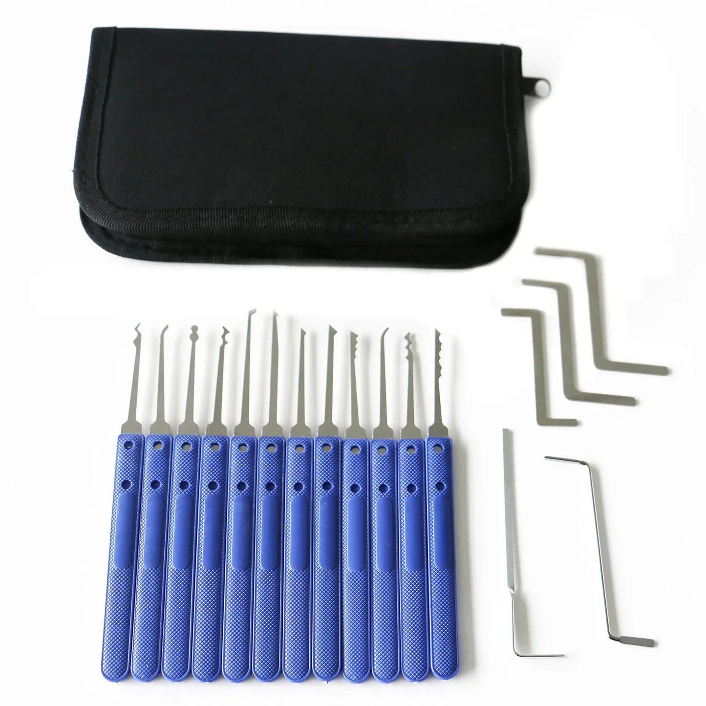 17pcs Blue/Black/Grey/Orange Handle Locksmith Tools Beginner Training Lock Kit Locksmith Lock Picking Professional Multi-Tool