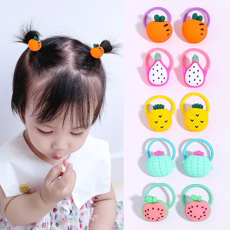 Children's Rubber Bands Do Not Harm Hair Girl Headbands Korean Baby Accessories Rings Tie Rubber Bands Little Girl Headbands