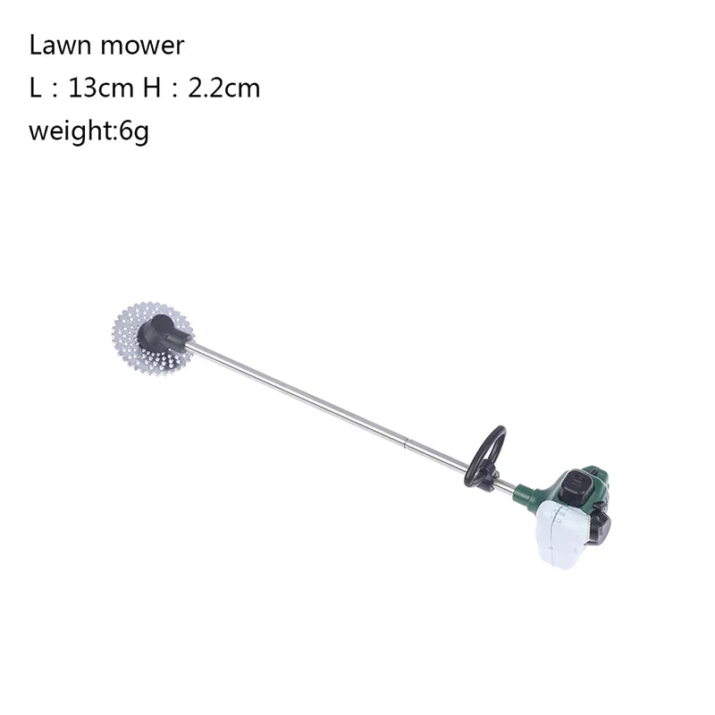 1Pc Dollhouse Chain Saw Lawn Mower Model Simulation Repair Tool Saw 1:12 Dolls Houses Miniature Furniture Accessories