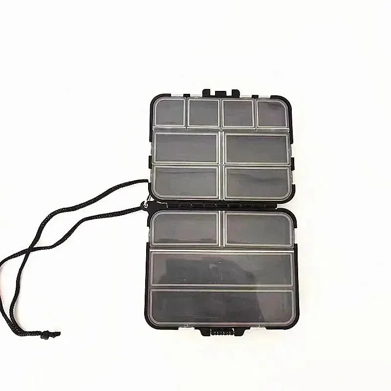 Lead Head Luia Storage Box Fishing Accessories Box Fishing Parts Hook Storage Box with Hand Rope Fishing Gear Accessories