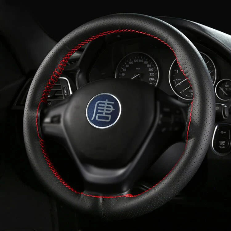 38cm Non-Slip leather Car Steering Wheel Cover For Dacia Duster Dokker Logan Lodgy MCV 2019 Sandero Stepway