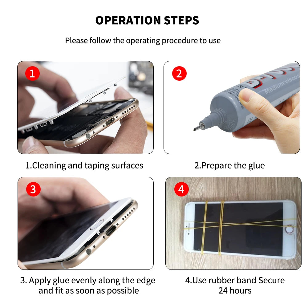 B7000 3ML Glass Plastic Universal DIY Glue B-7000 Clear Contact Phone Repair Adhesive 5/10/20/50 Pieces