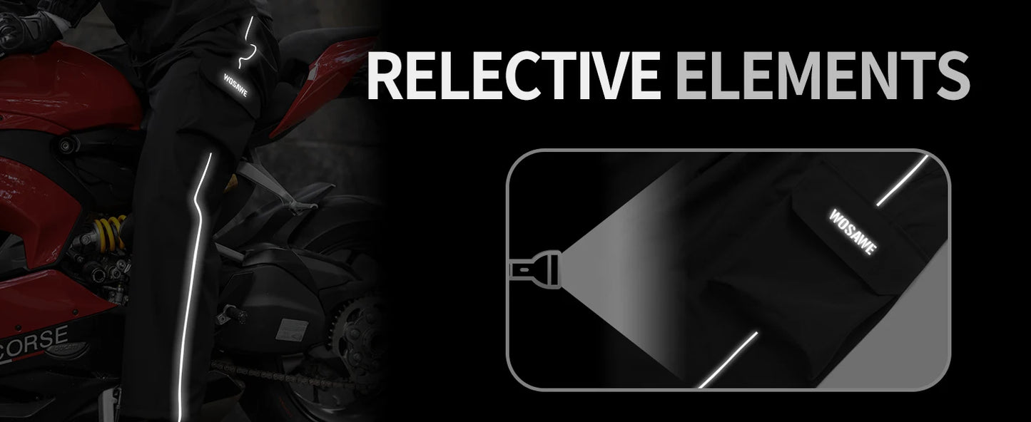 Motorcycle Raincoat Men Women Waterproof Motorcycle Rider Raincoat Suit Moto Raincoat Rain Coat Jacket Pants Biker Rain Set