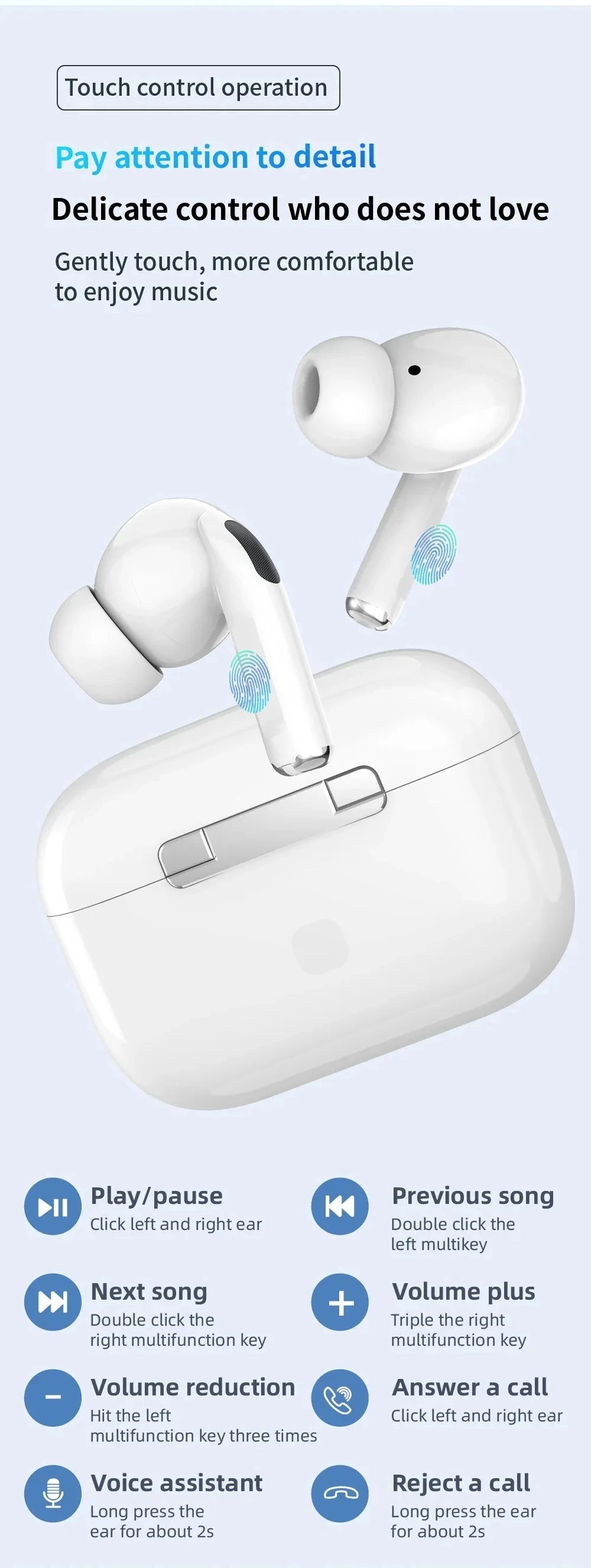 Original Air Pro TWS Max Wireless Bluetooth Earphones In Ear Earbuds Sport Noise Cancelling Headset For Android iPhone Headphone
