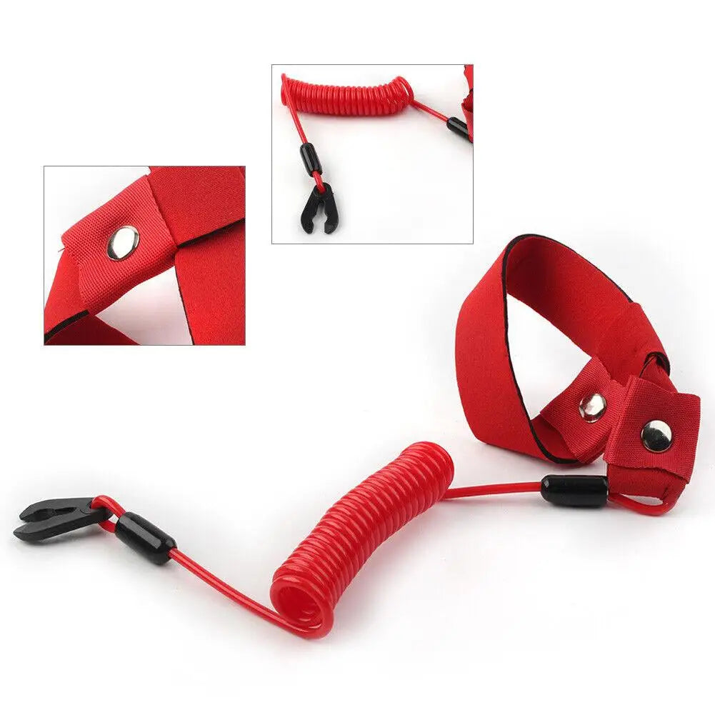 Motorboat Engine Emergency Stop Band Cord Rope Stop Kill Key Floating Safety Wrist Lanyard For Yamaha Jet Ski Wave Runner