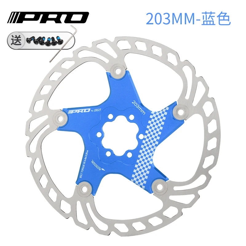 IIIPRO MTB Cooling Disc Brake Heat Dissipation  6 Inch 140/160/180/203mm Rotor Down Hill Floating Bicycle Brake Rotor