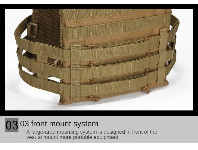 Nylon Tactical Vest Body Armor Hunting Carrier Airsoft Accessories Combat MOLLE Camo Military Army Vest CS Game Jungle Equipment