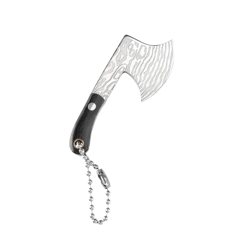 EDC Mini Axe Knife Cutting Tool Gift Keychain Pendant Portable Kitchen Knife Demolition Express Pocket Gift Collection Pendant