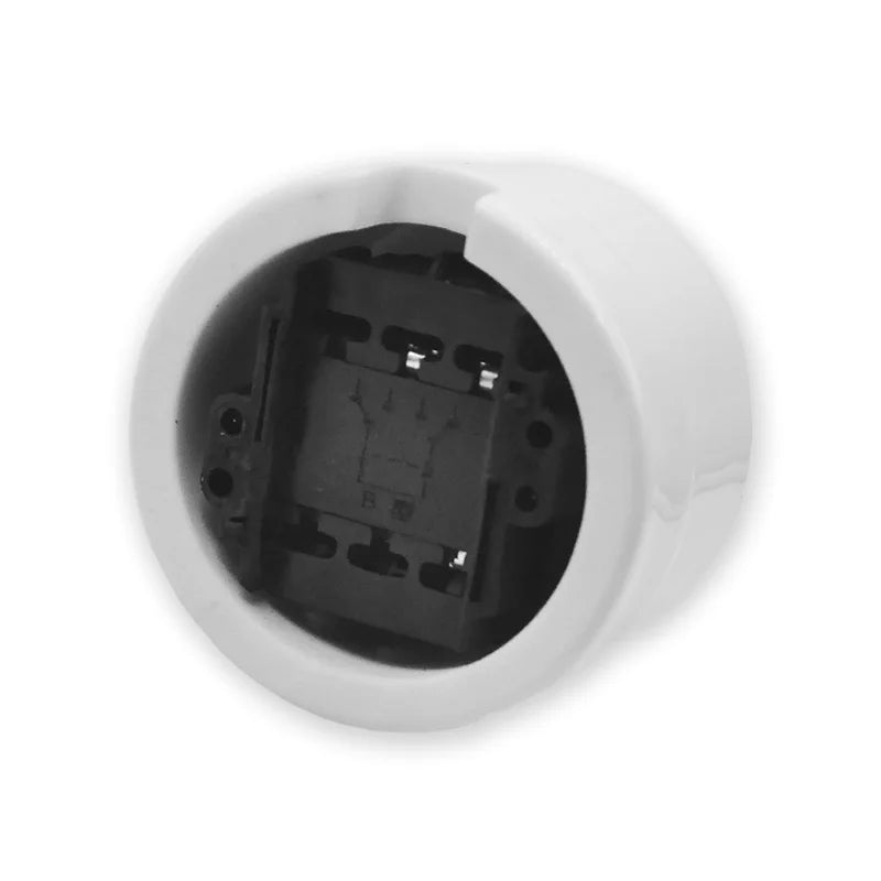 High Quality Wall Light Retro Ceramic Knob Rotary Switch EU Socket White