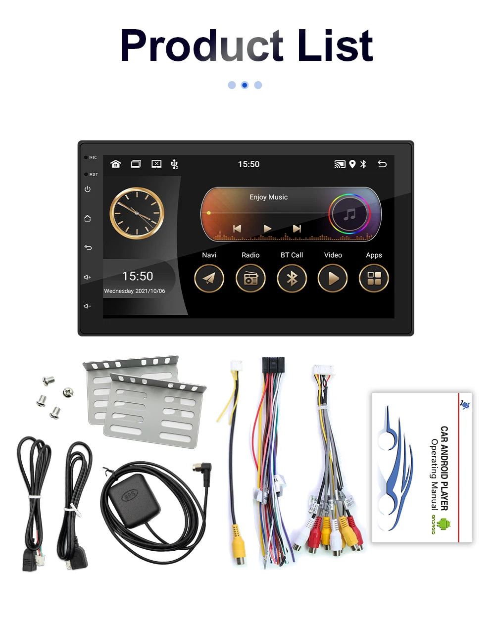 7/9/10 inch Universal Android 13 Car Radio 64G Autoradio android 2 Din car radio GPS BT Central Multimedia Smart car systems