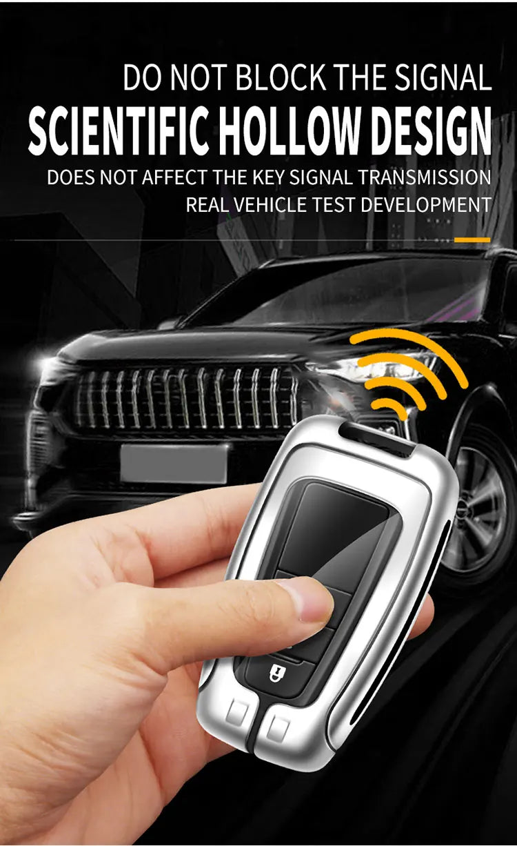 Zinc Alloy Leather Car Smart Remote Key Case Cover Shell For Toyota Corolla Prius Camry CHR C-HR RAV4 Altis Land Cruiser Prado