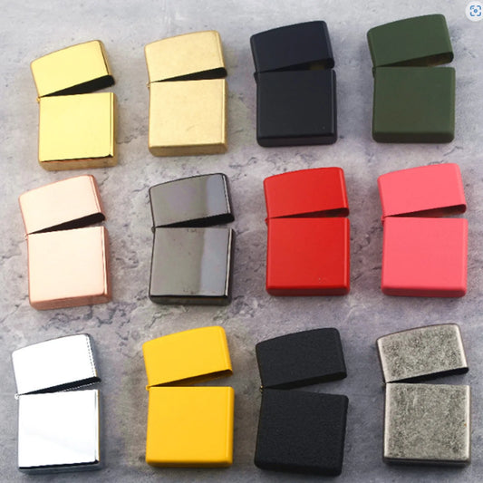 Kerosene Lighter Shell Lighter Retro Creative PUre Copper Shell Windproof Brass Cigarette Gasoline Engine Smoking Gift Box