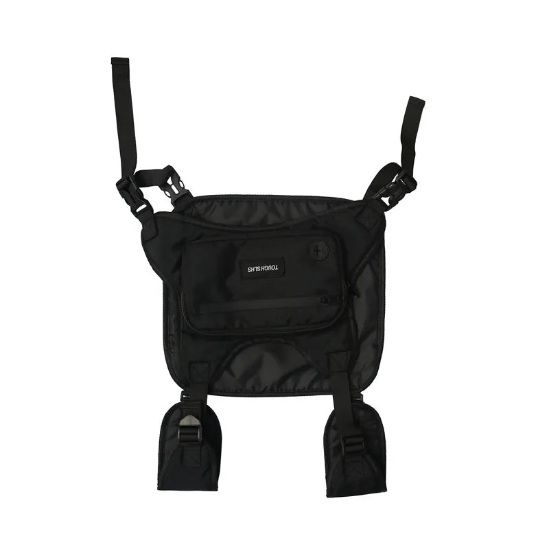 Trendy Street Men's and Women's Ches New Functional Workwear Tactical Fashion Vests Couples Running Sports Bag