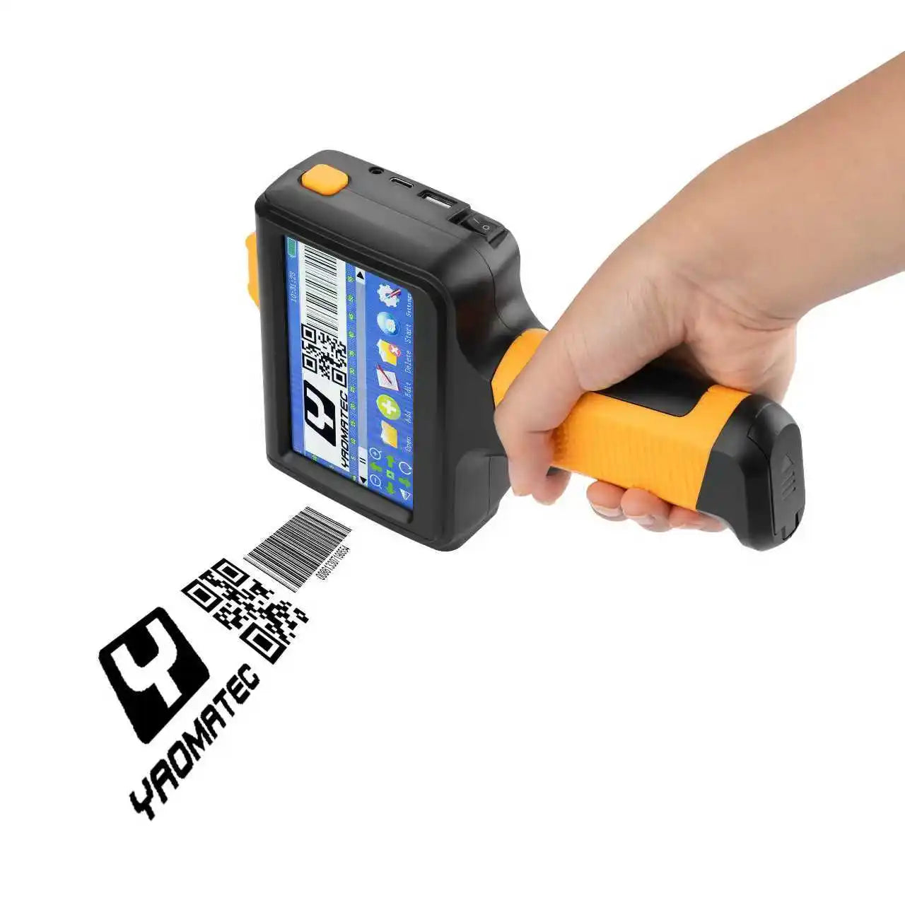 YAOMATEC 1790 12.7MM 28 Languages Code Date Number Logo High Quality Handheld Inkjet Printer Gun Portable Inkjet Coding Machine