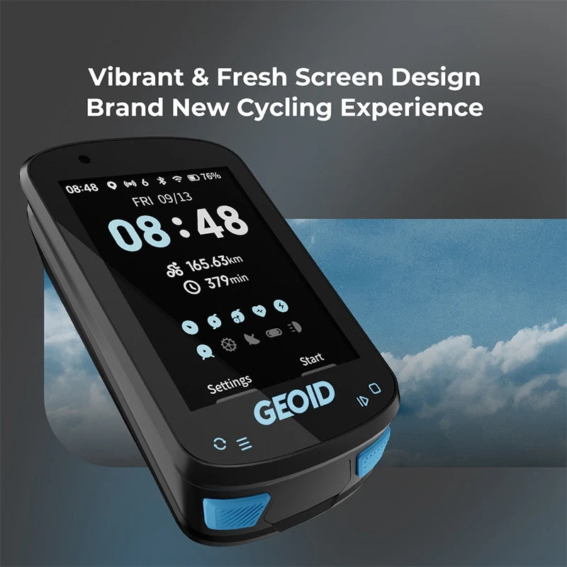 GEOID CC600 Smart Colorful Bike Computer Waterproof Wireless GPS Speedometer Support Automatically WIFI ANT+ Cycling Odometer