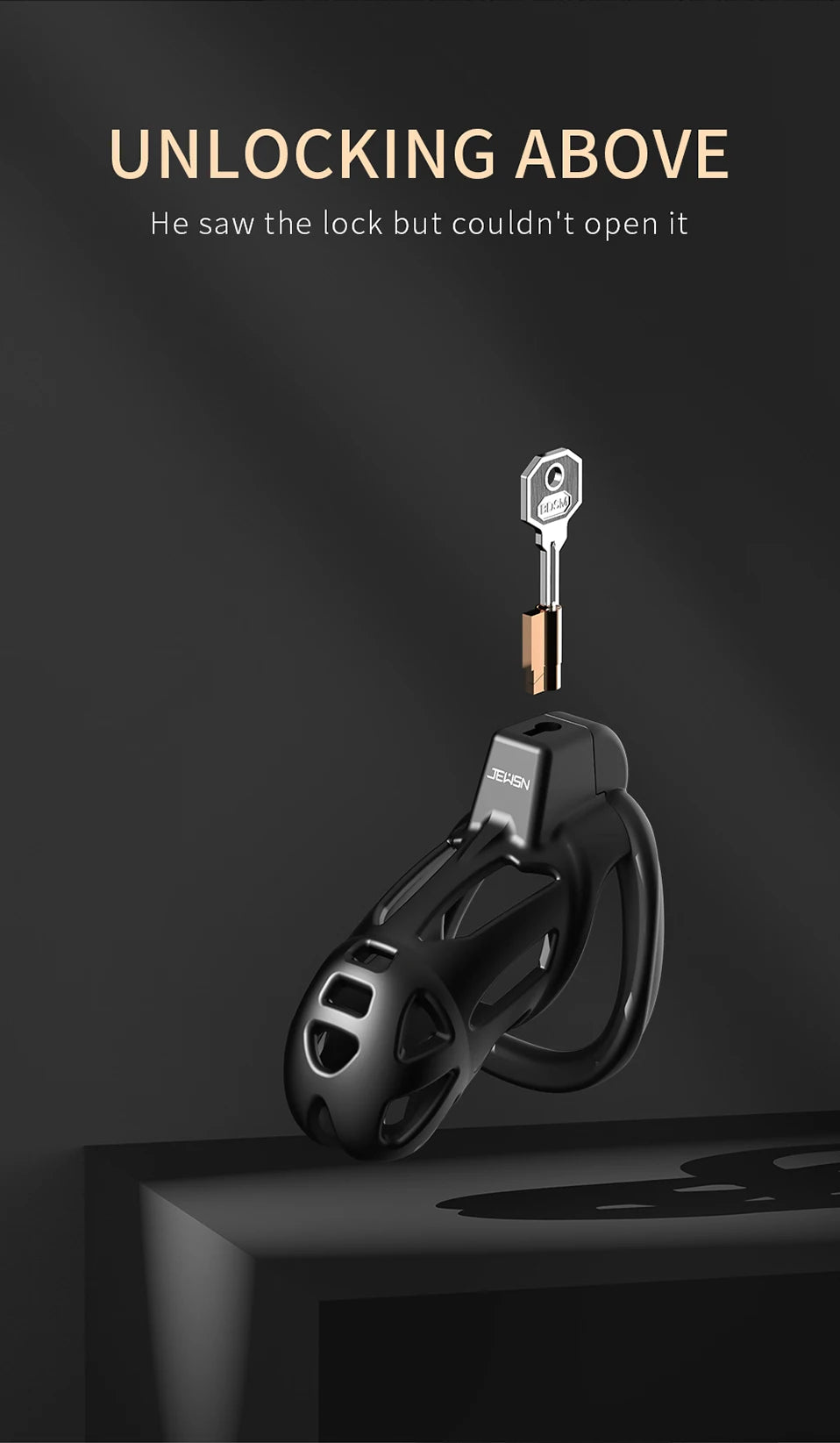 Jeusn Male Chastity Cage Sex Toys Discreet Sissy Femboy Chastity Cock Cage Device Penis Rings Male With 3 Size Men's Adult Goods