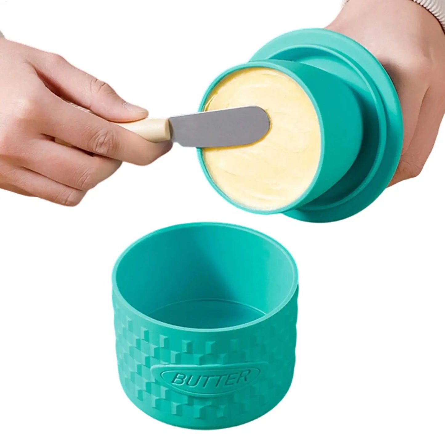 French Butter Crock For Counter With Lid Spreadable Butter Silicone Bell Style Butter Jar Butter Dish Butter Keeper Holder Jar