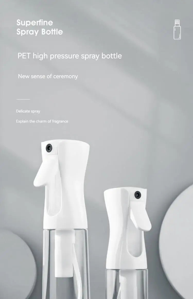 200ml Hairdressing Spray Bottle Barber Hair High Pressure Water Can Salon Refill Bottle Beauty Atomizer Container