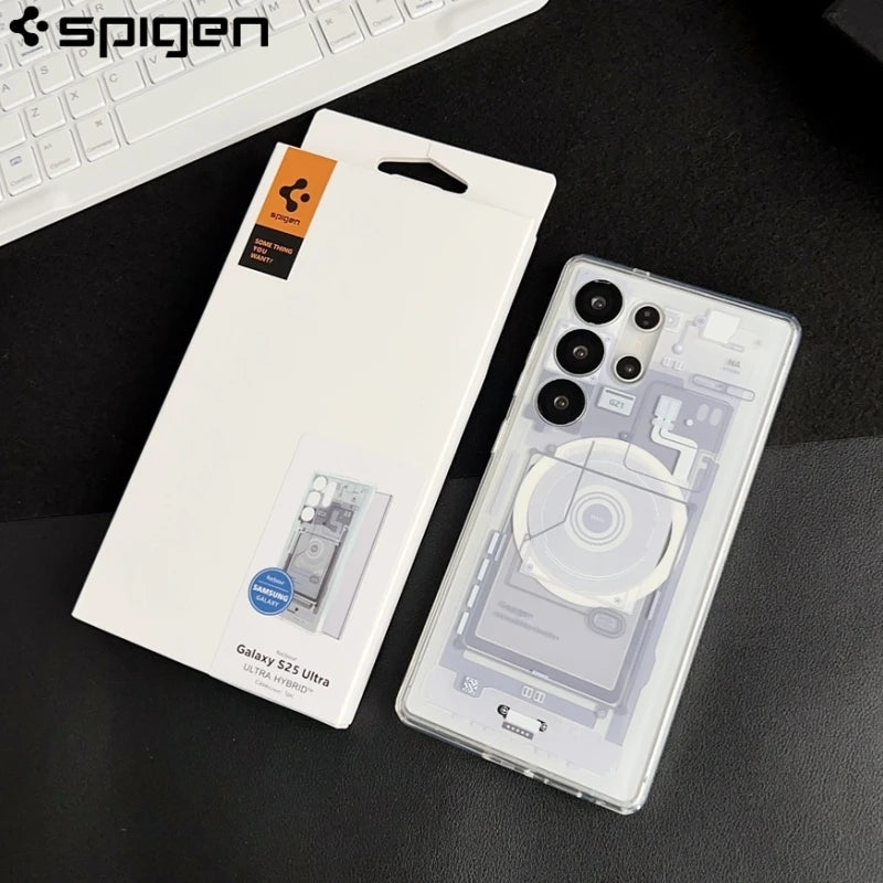 Spigen Ultra Hybrid Magfit Zero One Designs Magnetic Case For Samsung Galaxy S25 Ultra S26 S24 S23 S22 Plus For Magsafe Cover