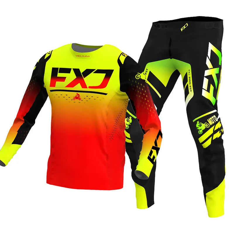 Motocross Jersey Pant white Mens Women pink black Combo racing suit Off-road MX DH BMX ATV MTB Enduro Motorcycle mountain