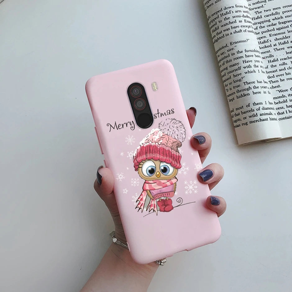 For xiaomi Pocophone F1 Case for xiaomi Poco F1 Case Silicone Soft TPU Phone Cases for PocoF1 Back Cover Heart Butterfly Bumper