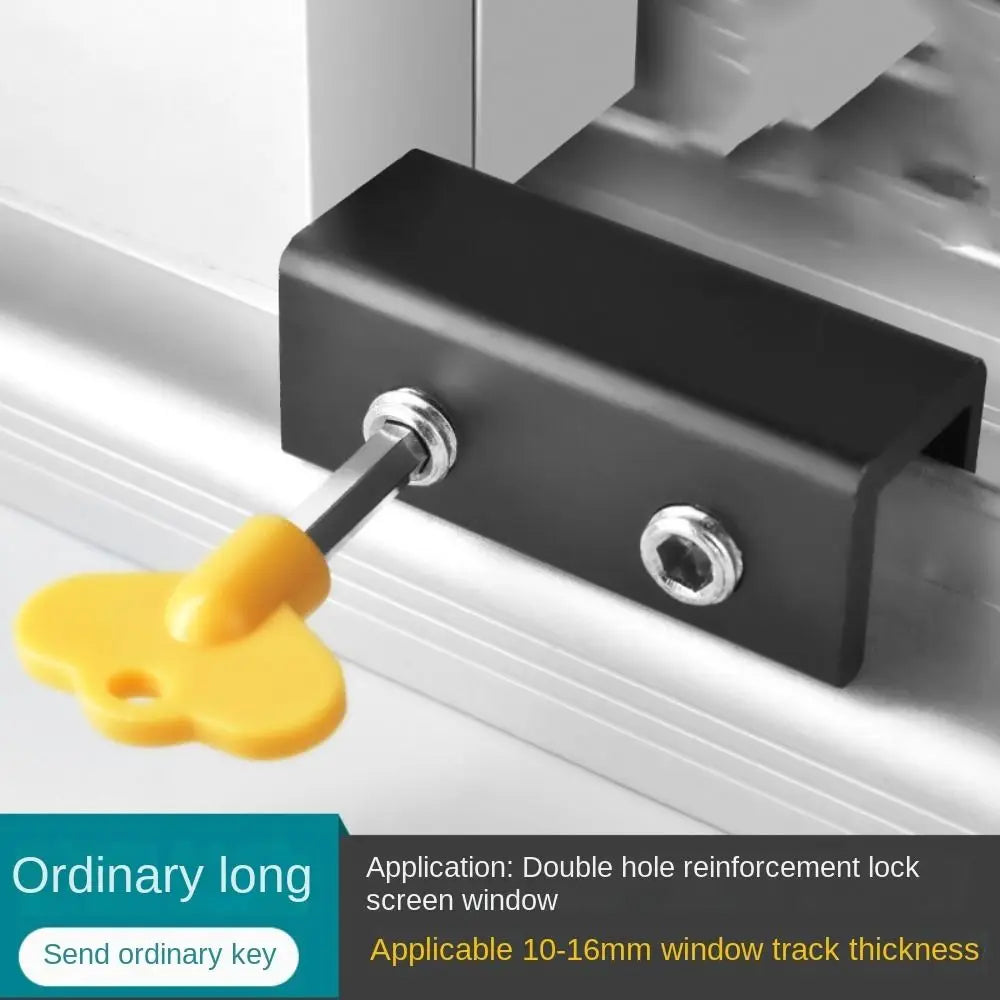 Useful Aluminum Alloy Sliding Window Locks Safety Unisex Protection Anti-Theft Limit Device Adjustable Window Safety Lock
