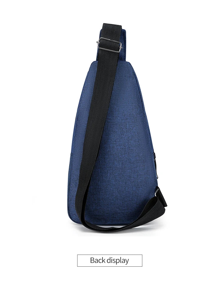 Chest Bag New Men Simple Nylon Fashion Waterproof One Shoulder Crossbody Bag