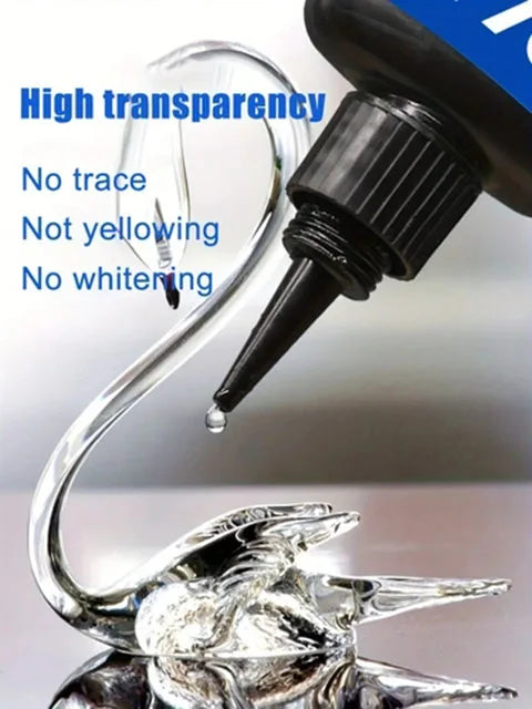 50g Crystal Resin UV Glue DIY Jewelry Making High Hardness Fast Drying Harder Epoxy Glue UV Lam