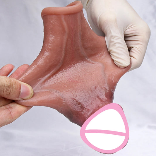 4 Styles Soft Realistic Enlarger Penis Sleeve Big Growth Real Silicone Dick Man Delayed Ejaculation Extend Cock Condom Sex Toy
