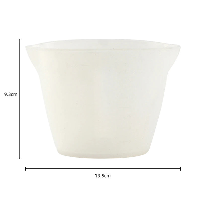 Kitchen Measuring Tools Silicone Measure Cup 250ml/500ml Liquid Measuring Cup Dosing Utensils Pink/ White Measuring Jug
