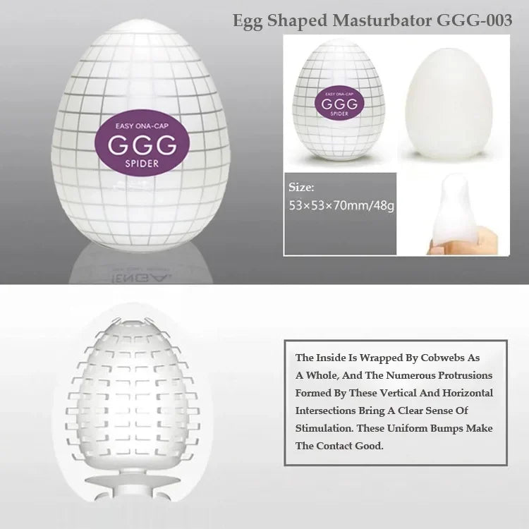 Male Masturbation Eggs Mini Penis Massager Blowjob Ghost Stimulating Stretchable Sex Portable Silicone Masturbator Toys for Men