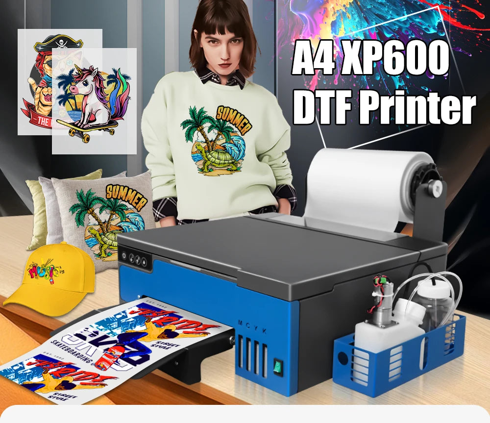 DTF Printer A4 L8058 Transfer Printing Machine with DTF Curing Oven for DIY Print T-Shirt Direct to Film Printer for Epson XP600