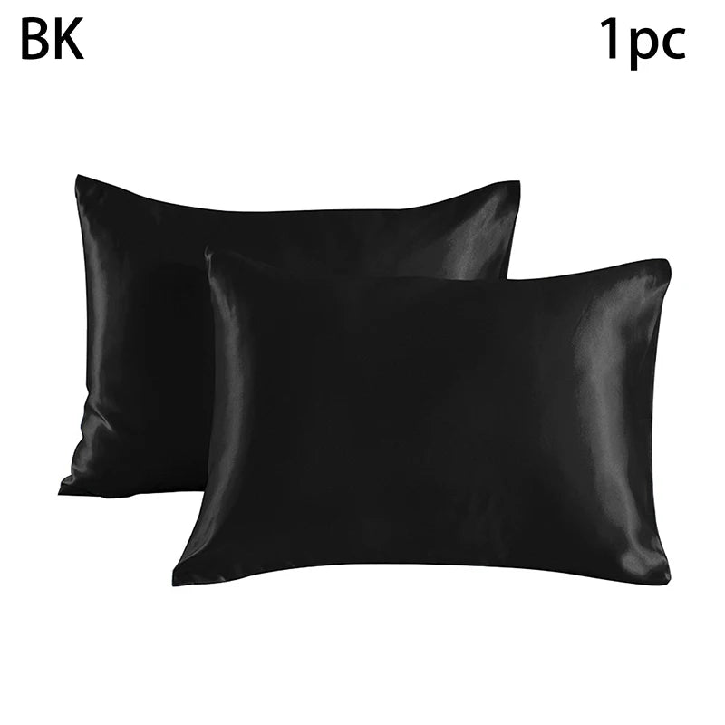 Simulated Silk Pillowcases Silky Satin Hair Beauty Pillow Cases Comfortable Pillow Case Home Bedding Pillow Cases Cover