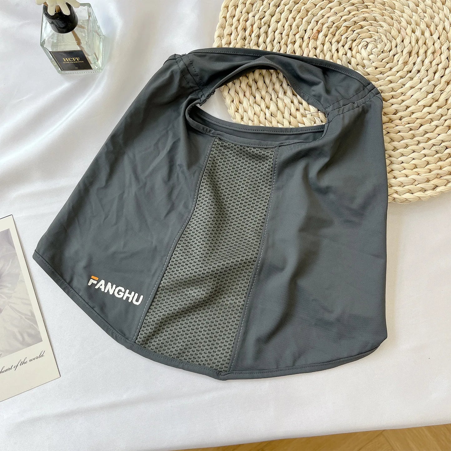 UV Protection Ice Silk Mask Sun Proof Bib Solid Color Face Cover Face Shield Summer Face Scarves Sunscreen Face Scarf Riding