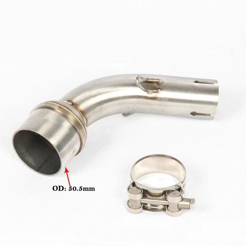 For Yamaha YZF R25 R3 MT-03 MT03 Motorcycle Exhaust 51mm Escape Systems Connection Muffler Modified Slip On Middle Link Pipe