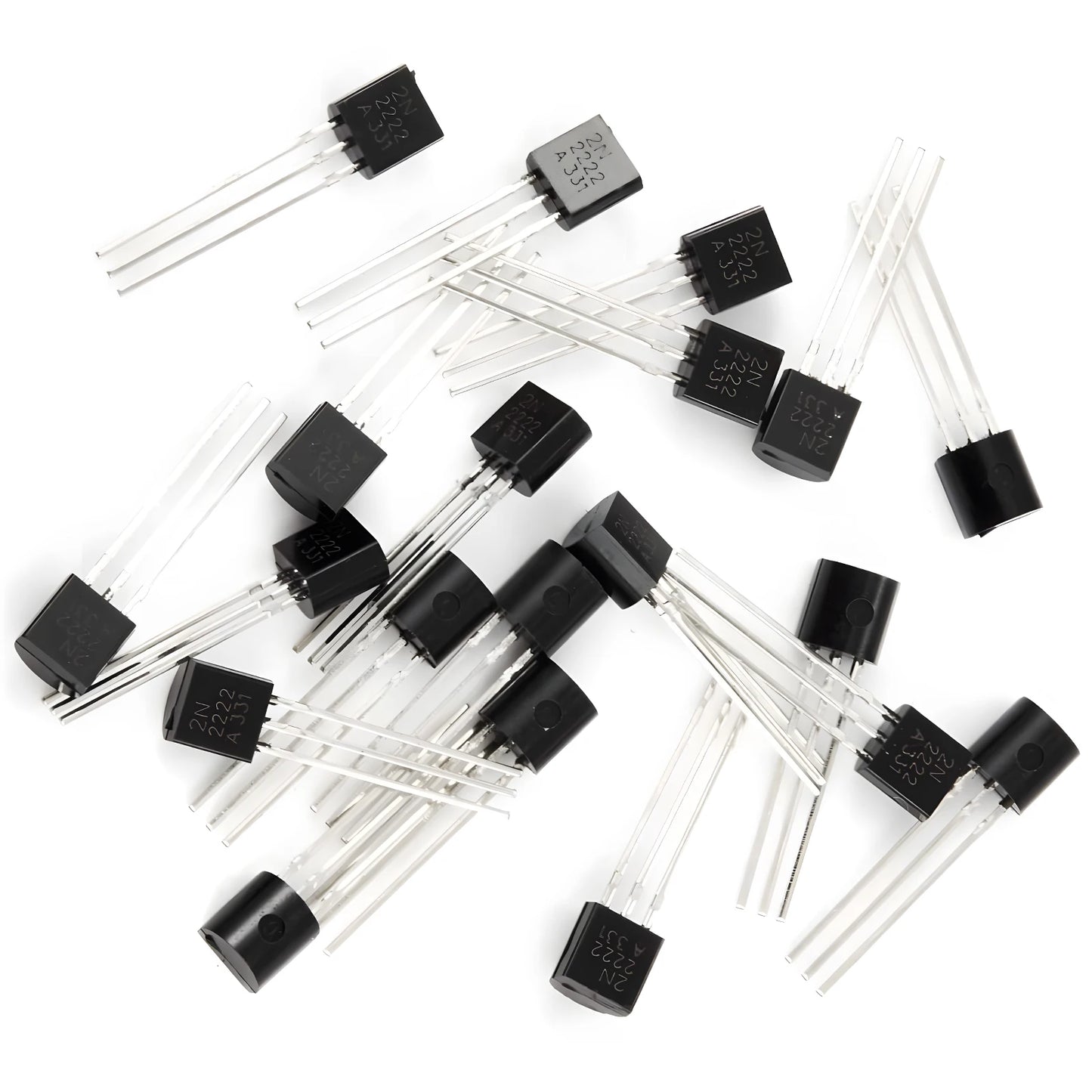 200pcs BJT Transistor Kit 10 Values A1015 BC327 BC337 C1815 S8050 S8850 2N2222 2N2907 PNP NPN Bipolar Power Transi
