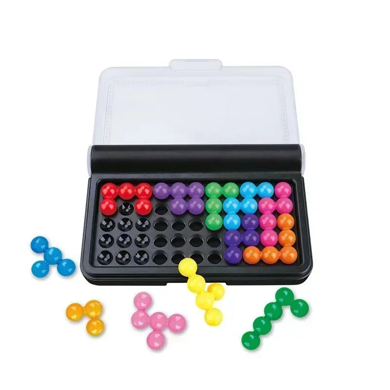 3D Bead Puzzle Training Logic Intelligence Board Game Classic Pyramid Pearls Kids Toys Gifts Concentration Challenge IQ Gifts