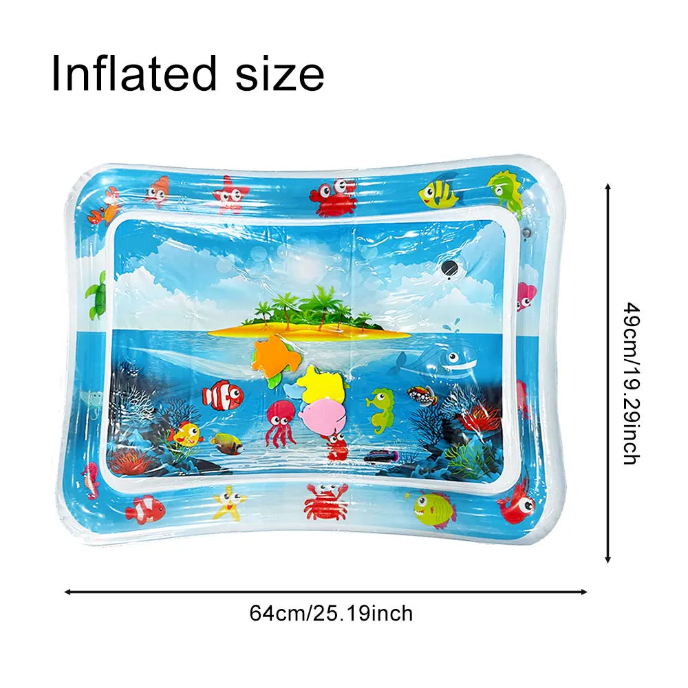 1pc Sea Island Inflatable PVC Playing Mat Baby Play Water Mat Toddler Pad Kids Early Education Activity Toys Mat Cushion Gift