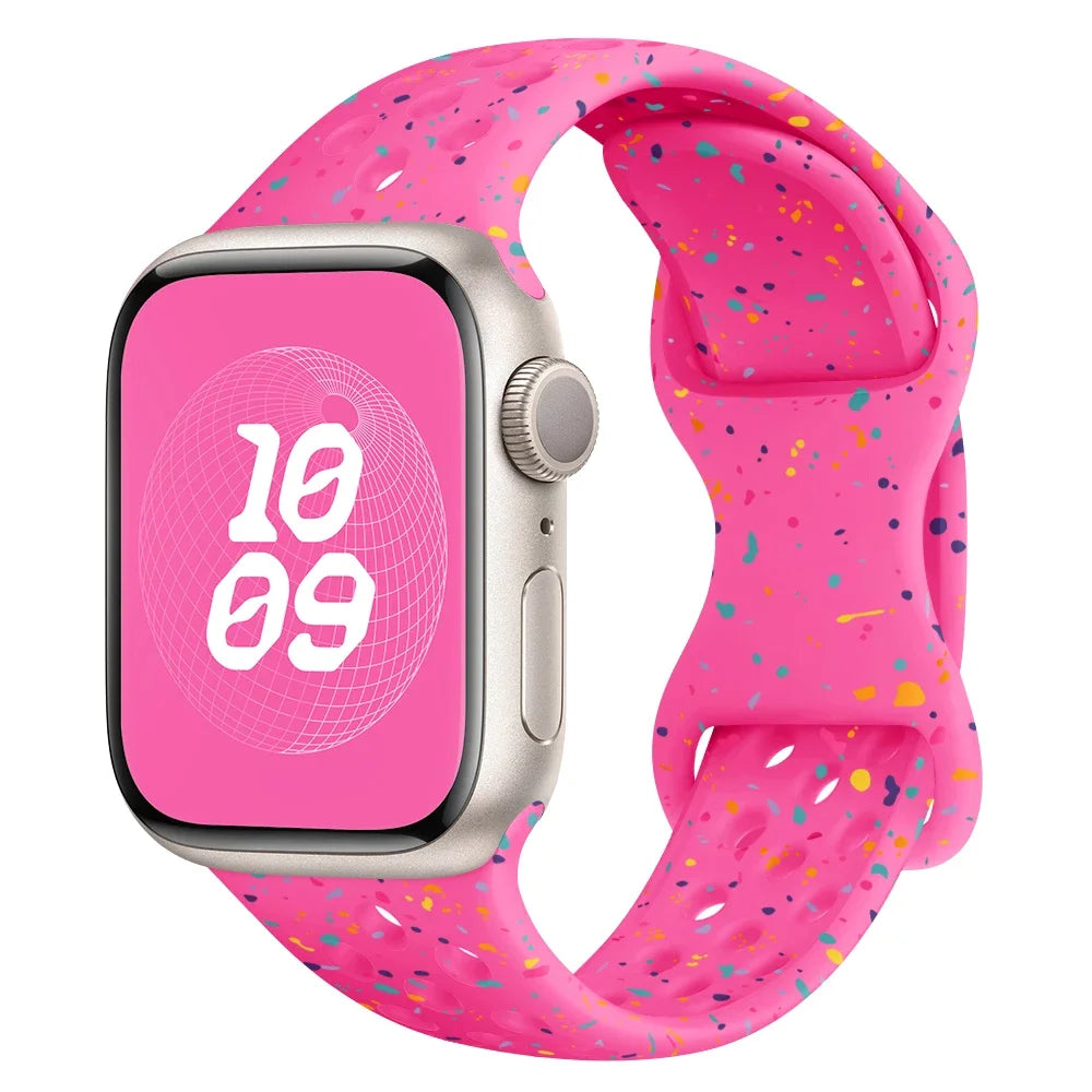 Strap For Apple Watch Band 49mm 44mm 45mm 42mm 41mm 38mm 40mm correa Silicone sports bracelet iwatch 8 SE 7 6 5 Ultra 49mm