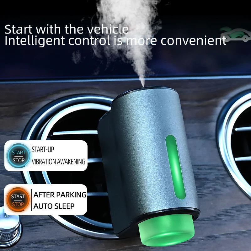 Smart Car Air Aromatherapy Diffuser Fragrance Car Air Fresheners With Three Adjustable Humidifier Essential Oil Diffuser