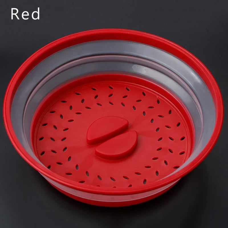 Kitchen Tools Microwave Splatter Cover Heating Folding Cover Fresh-keeping Cover Oil-proof Splash-proof Cover Cooking Lid