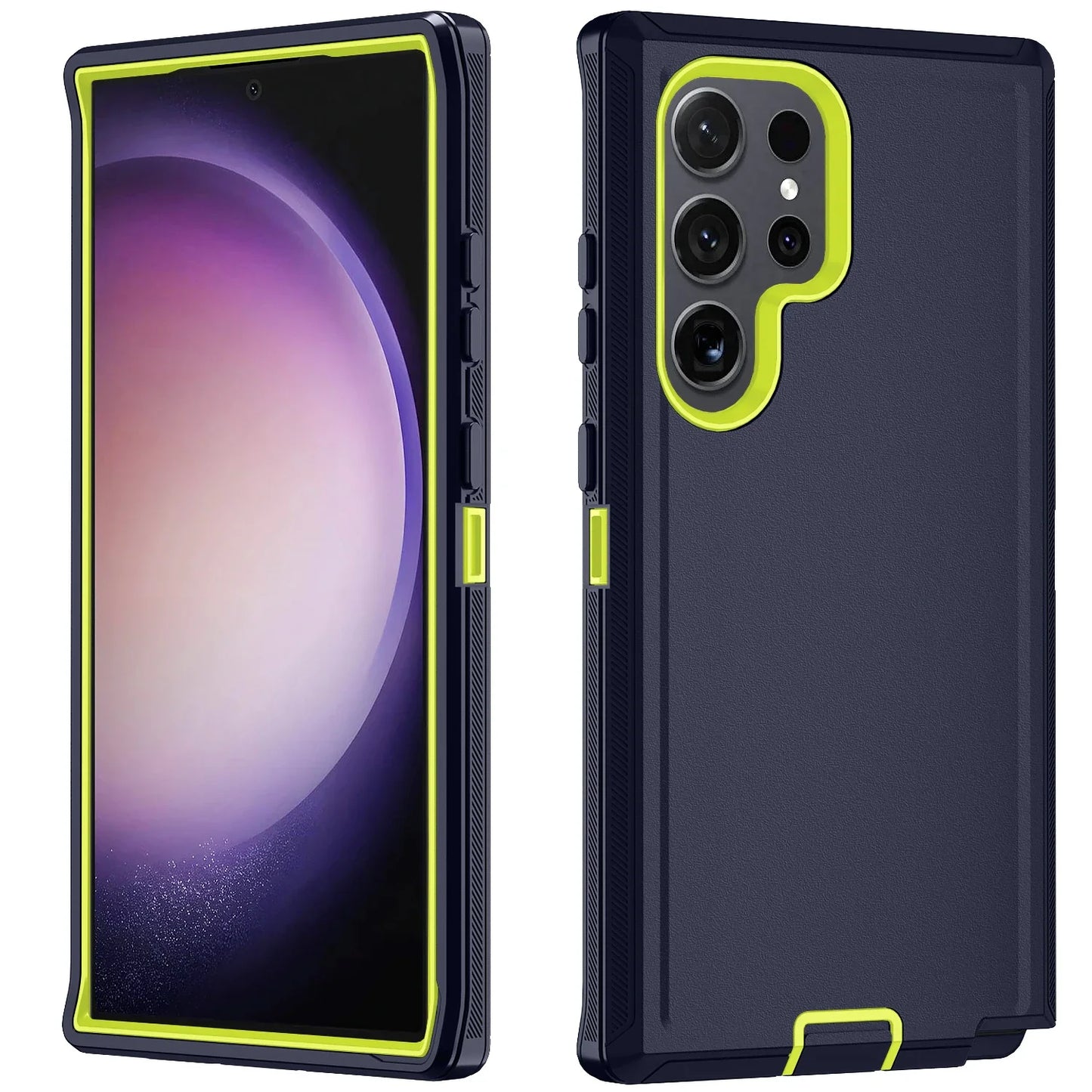 3IN1 Ott Defender Series Box for Orginal Samsung Galaxy S25 S24 S23 S22 S21 S20 FE Plus Ultra Note 20 Armor Shockproof Case