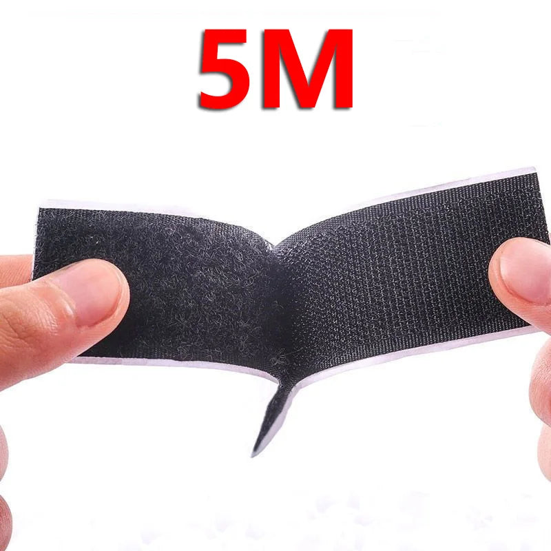 10Meters Strong Self Adhesive Hook and Loop Fastener Tape Magic Strips Industrial Strength Sticky Fastener DIY Craft Accessories