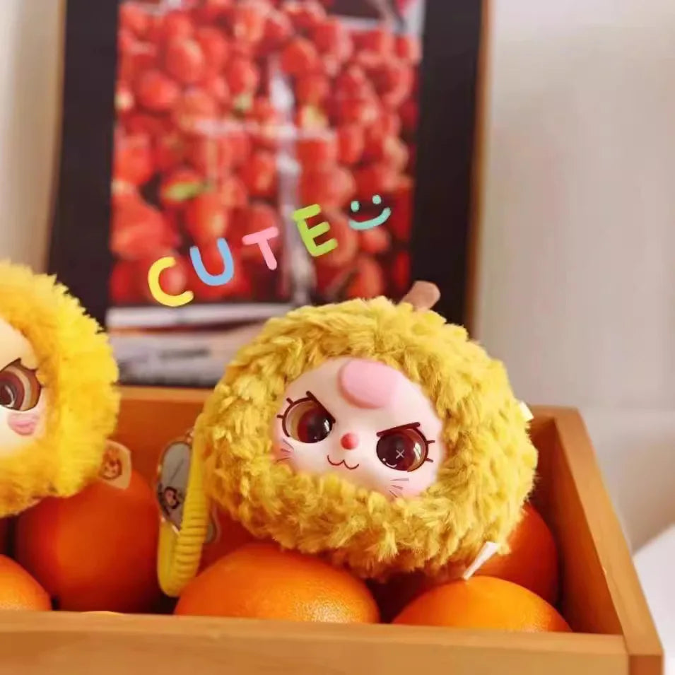 Baby Three Cute Fruit Plush Series Mystery Box Toy Doll Baby Three Guess Bag Stuffed Doll Blind Box Girls Cute Birthday Gifts