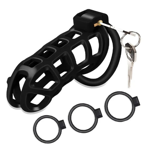 Male Chastity Dragon Lock  Device Comfortable To Wear Bird Cage Ring Male SM Penis Bondage Cage Penis Training Toy Adult Product