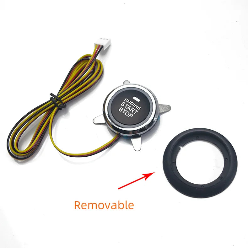 Universal 12V  Car Engine Start Stop Push Button Entry Ignition Starter Switch Keyless Start System Replacement Button