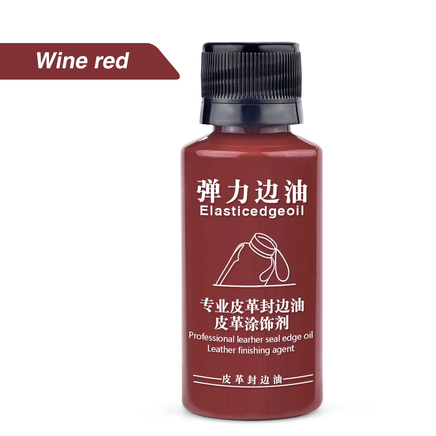 30ml Leather Edge Repair Paint Oil Dye Dressing Color Finish DIY Craft Leather Shoe Bag Coats Leather Elastic Edges Pigment