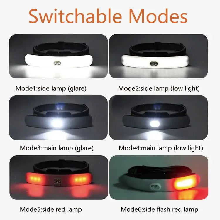 USB Rechargeable LED Headlamp New Headlight for Makeup and Eyelash Extensions  LED Eyelash Extension Waterproof Lamp USB Light